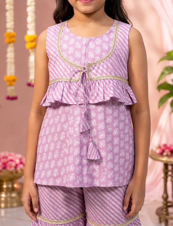 Lavender_Printed_Jodhpuri_Jacket_&_Sharara_Set