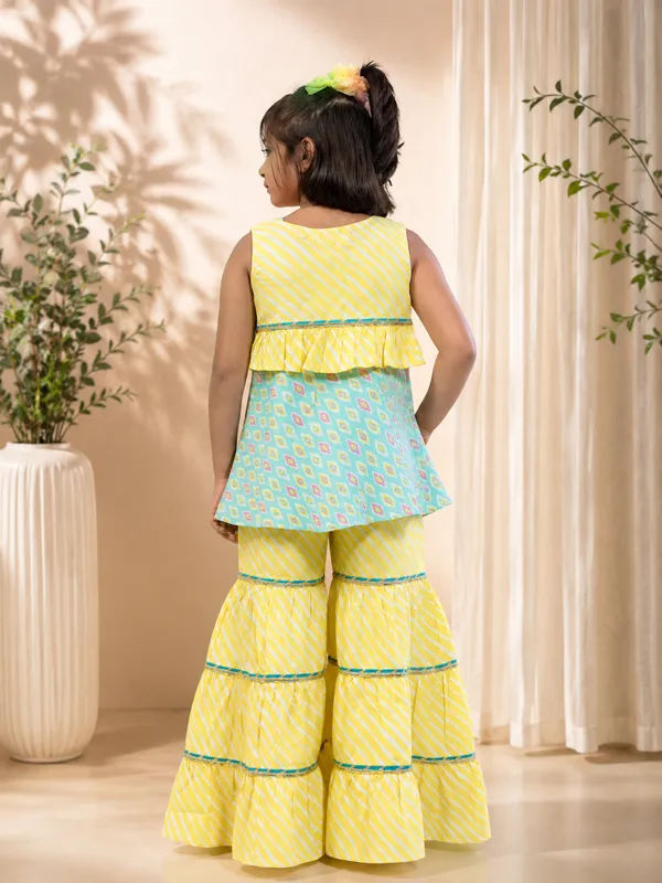 Mint_Green_Jodhpuri_Jacket_&_Yellow_Sharara_Set