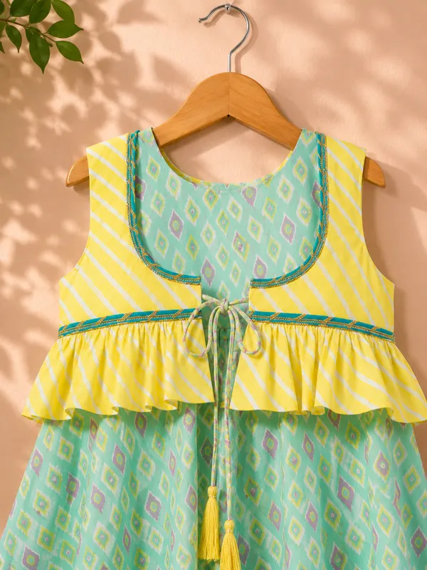 Mint_Green_Jodhpuri_Jacket_&_Yellow_Sharara_Set