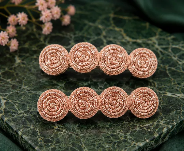 Rose_Gold_Sparkle_Handcrafted_Spiral_Hair_Clips