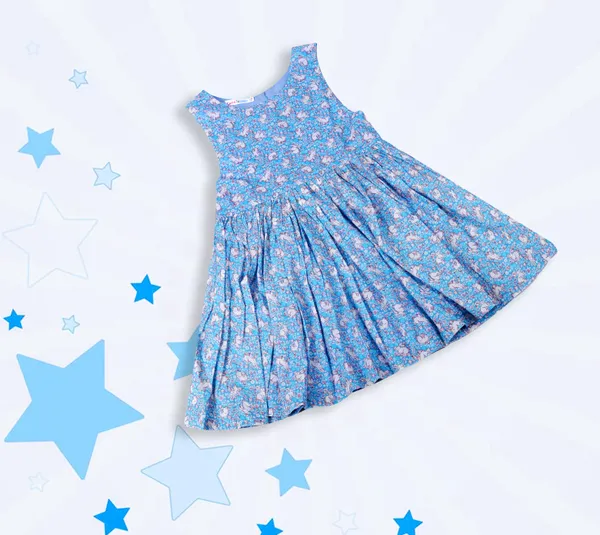 Sky_Blue_Cotton_Rabbit_Print_Flared_Frock_For_Girls