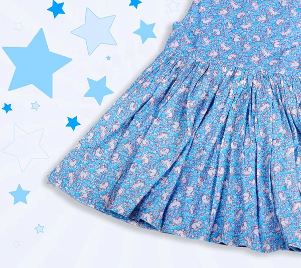 Sky_Blue_Cotton_Rabbit_Print_Flared_Frock_For_Girls