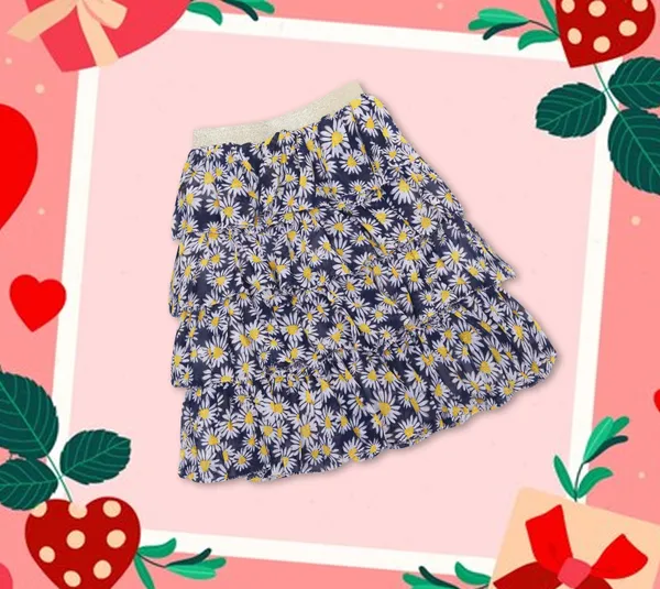 Navy_Blue_Cotton_Floral_Layered_Rara_Skirt_For_Girls