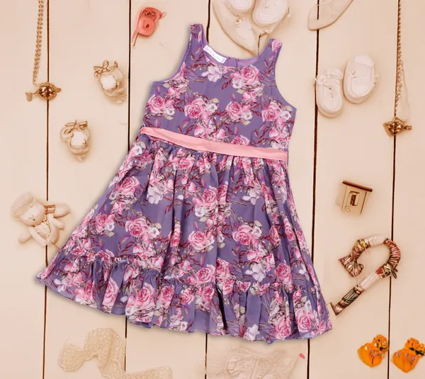 Purple_&_Peach_Cotton_Ra-Ra_Layered_Dress_For_Girls