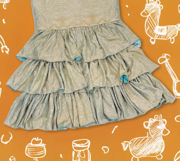 Green_Shimmery_Layered_Rara_Dress_For_Girls