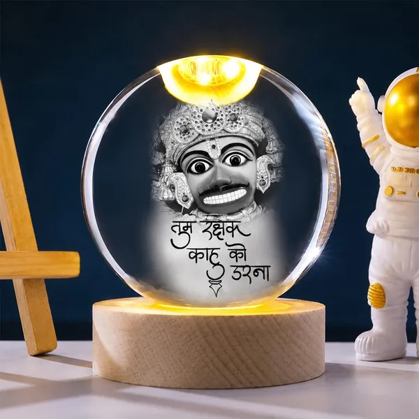 3_D_Crystal_Ball_Led_Night_Lamp_With_Wooden_Base_Bajrang_Bali_Engraved_Glass_Crystal_Globe_Usb_Decorative_Table_Lamp_For_Home_Office_Temple_Gift