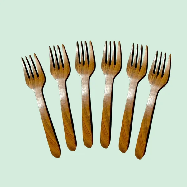 K_Gor_Ecowood_Premium_Wooden_Fork_Set_Reusable_Natural