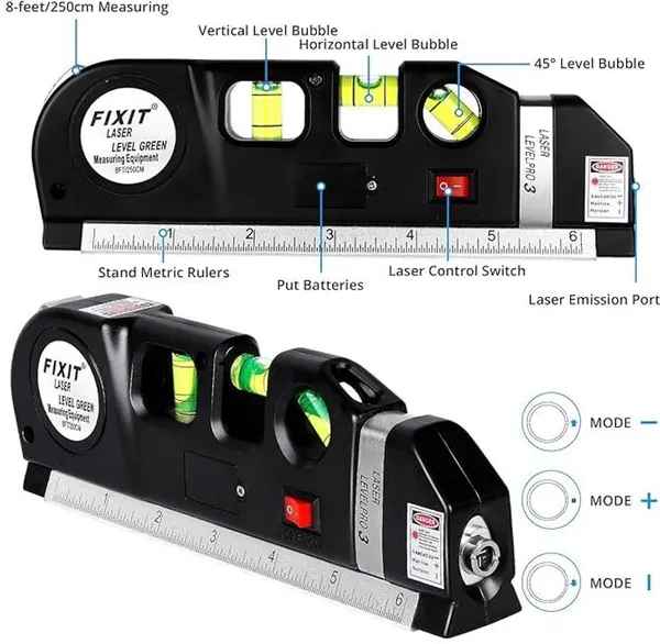 Multipurpose_Laser_Level_Measuring_Tape_Tool_With_Built_In_Ruler_Spirit_Non_Magnetic_Carpenter_S_Level