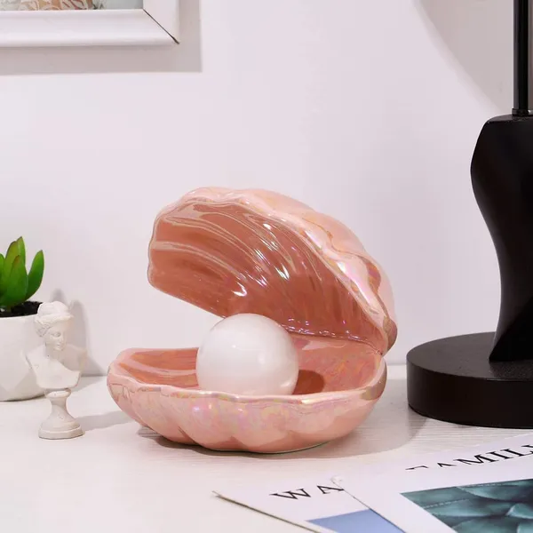 K_Gor_Shell_Pearl_Light_Led_Accent_Lamp_Portable_Night_Light_Pear
