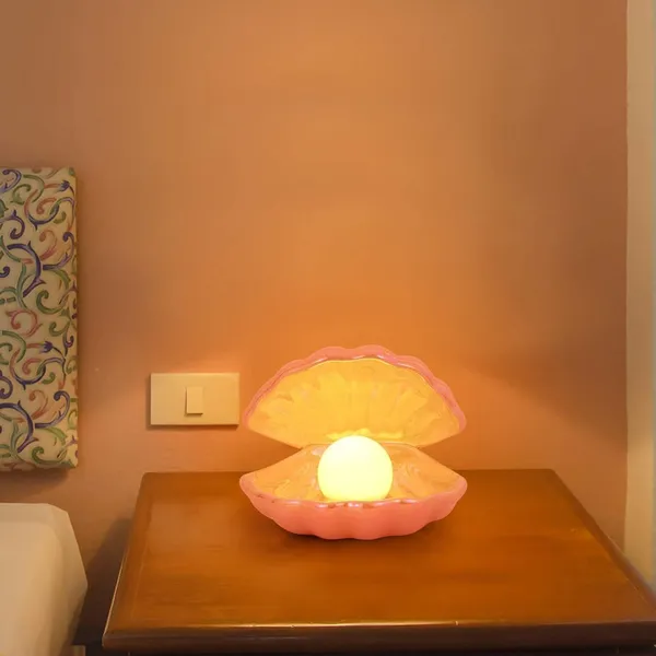 K_Gor_Shell_Pearl_Light_Led_Accent_Lamp_Portable_Night_Light_Pear