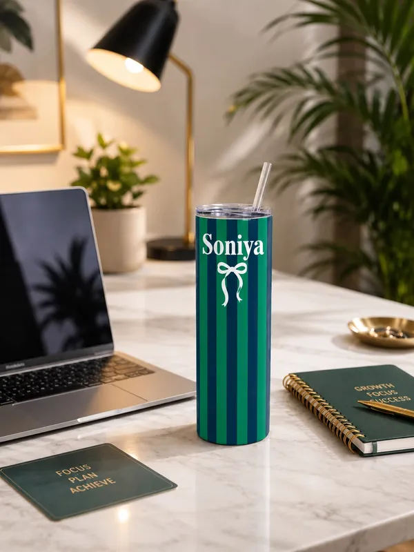 Green_And_Blue_Striped_Tumbler_With_Straw