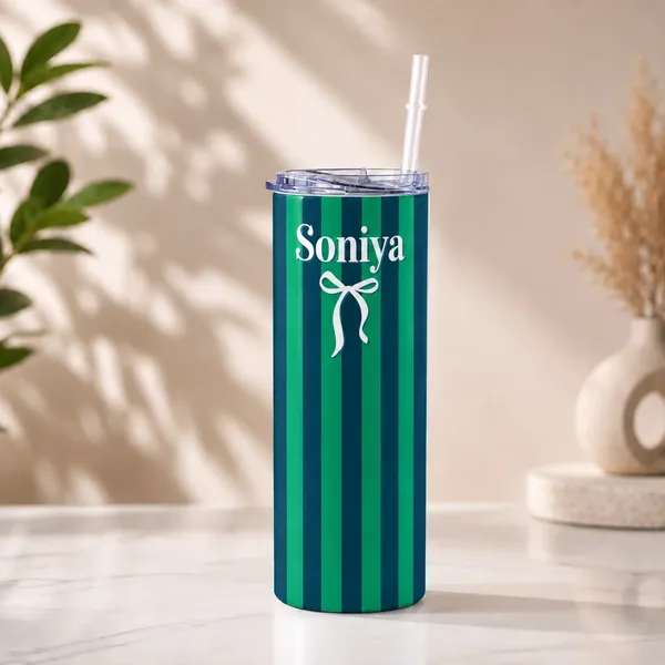 Green_And_Blue_Striped_Tumbler_With_Straw