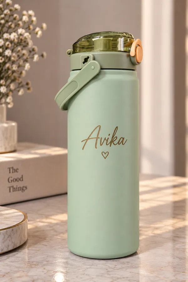 Green_Minimalist_Personalized_Water_Bottle