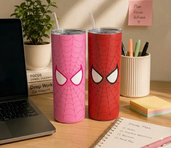 Stainless_Steel_Spider_Web_Print_Tumbler_Set_With_Straws