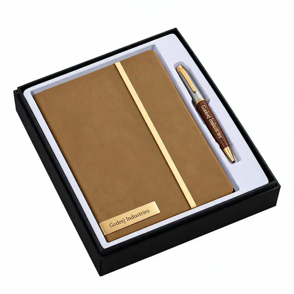 Brown_Gold_Pu_Leather_Notebook_And_Pen_Gift_Set