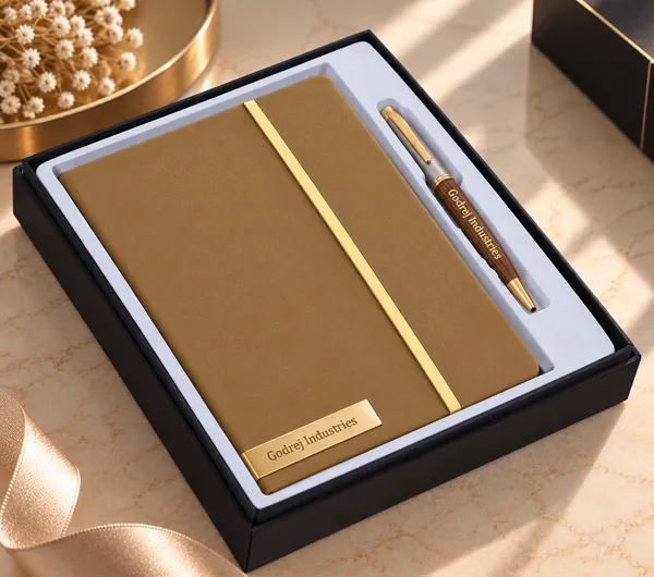 Brown_Gold_Pu_Leather_Notebook_And_Pen_Gift_Set