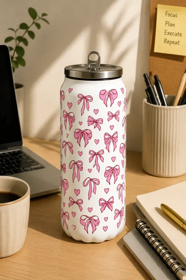 Stainless_Steel_Bow_Print_Water_Bottle