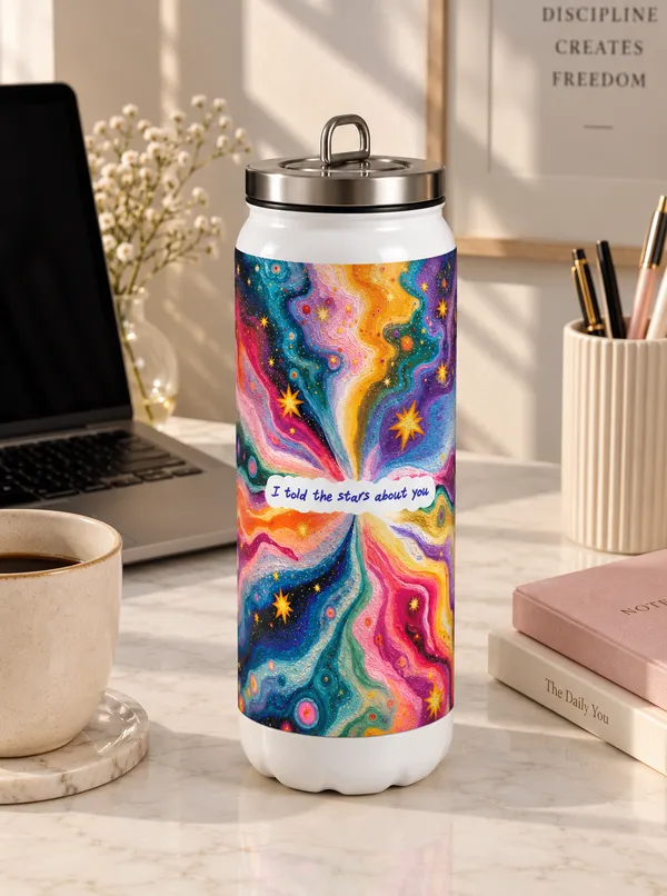 Stainless_Steel_Artistic_Abstract_Print_Water_Bottle
