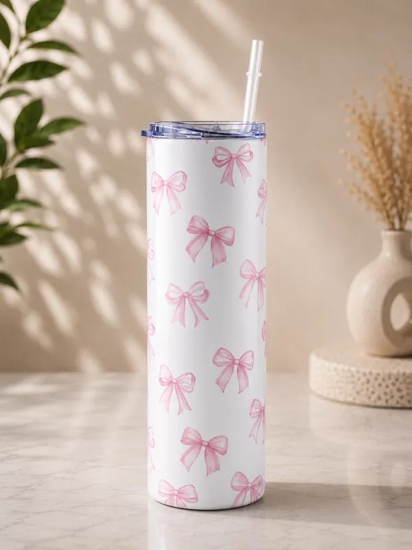 Pink_Bow_Print_Tumbler_With_Straw
