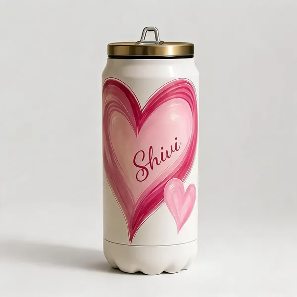 Stainless_Steel_Personalised_Heart_Print_White_Water_Bottle_With_Loop_Lid