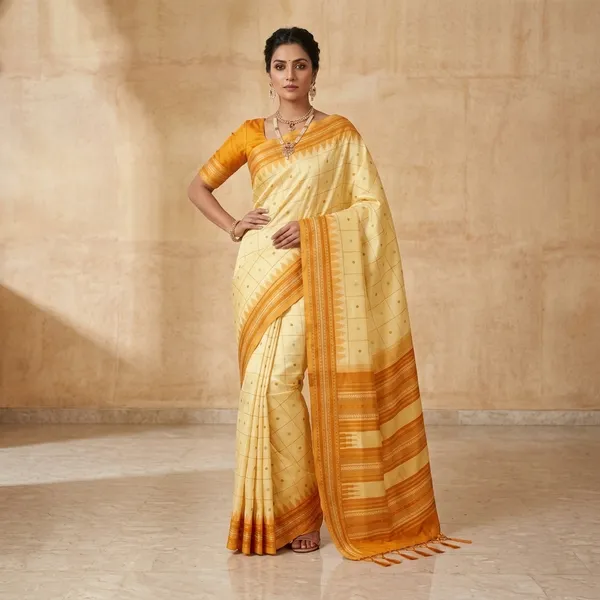Yellow_Litchi_Silk_Woven_Traditional_Saree_For_Women