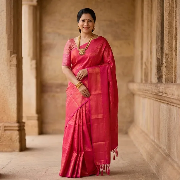 Pink_Litchi_Silk_Woven_Traditional_Saree_For_Women