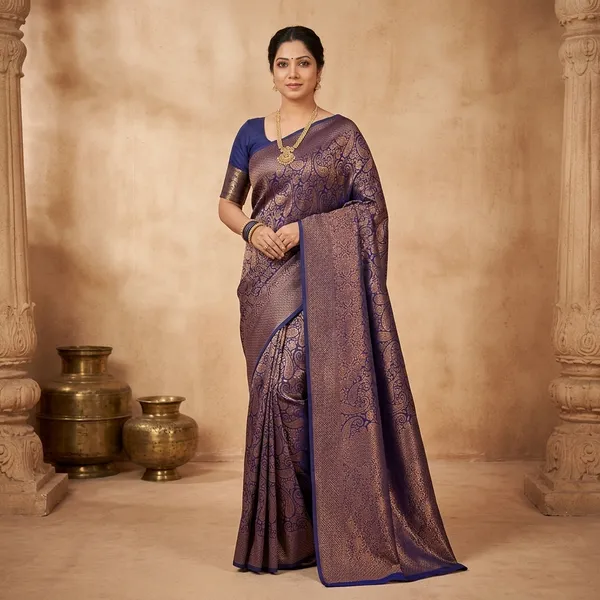 Purple_Litchi_Silk_Paisley_Print_Saree_For_Women