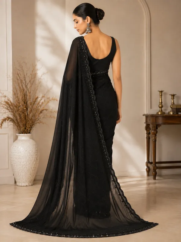 Women’s_Elegant_Black_Designer_Saree_with_Sequin_&_Moti_Embroidery_|_Party_&_Festive_Wear