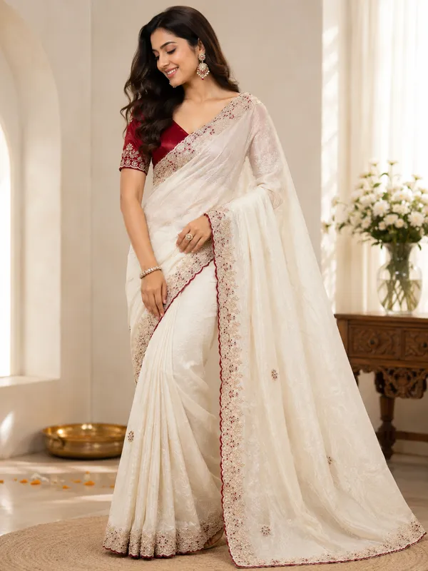 Elegant_Organza_Saree_with_Sequin_&_Pearl_(Moti)_Work