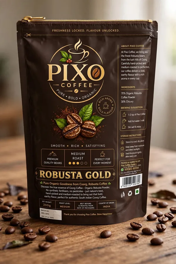 Pixo_Coffee_Robusta_Gold_Medium_Roast_Coffee_Powder_200_g