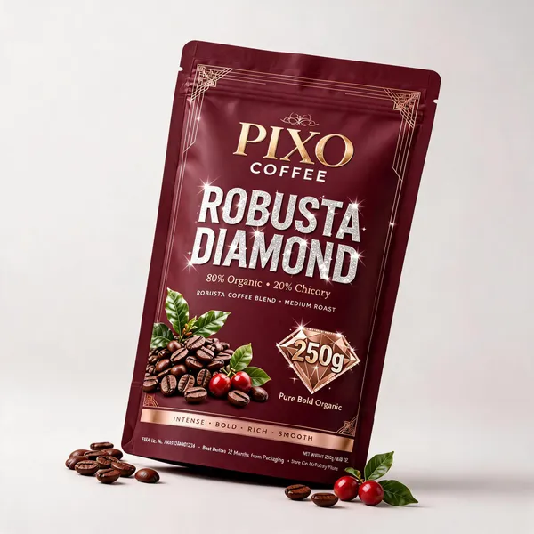 Pixo_Coffee_Robusta_Diamond_Coffee_Blend_250_G