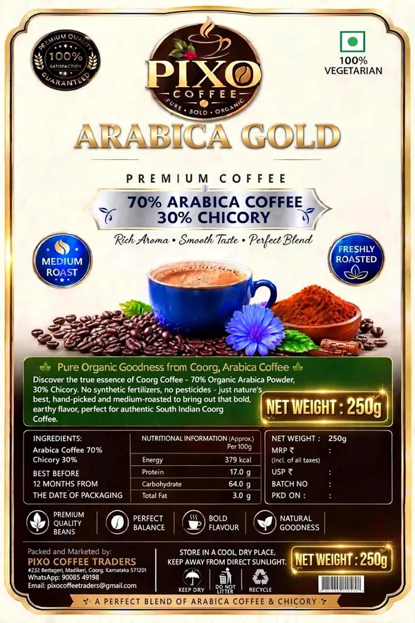 Pixo_Arabica_Gold_70%_Arabica_Coffee_250_g