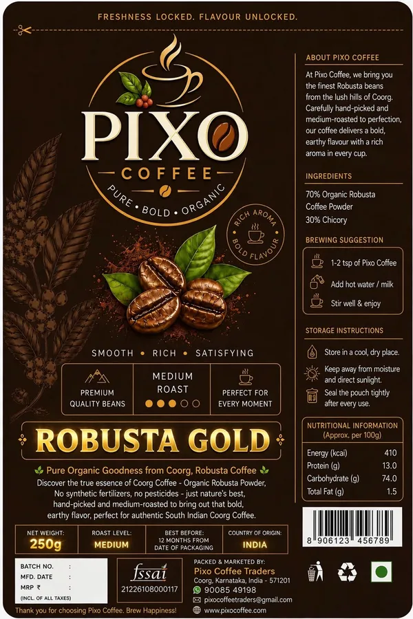 Pixo_Coffee_Robusta_Gold_Organic_Coffee_Powder_250_g