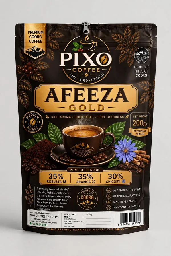 Pixo_Afeeza_Gold_Robusta_Arabica_Chicory_Coffee_200_G