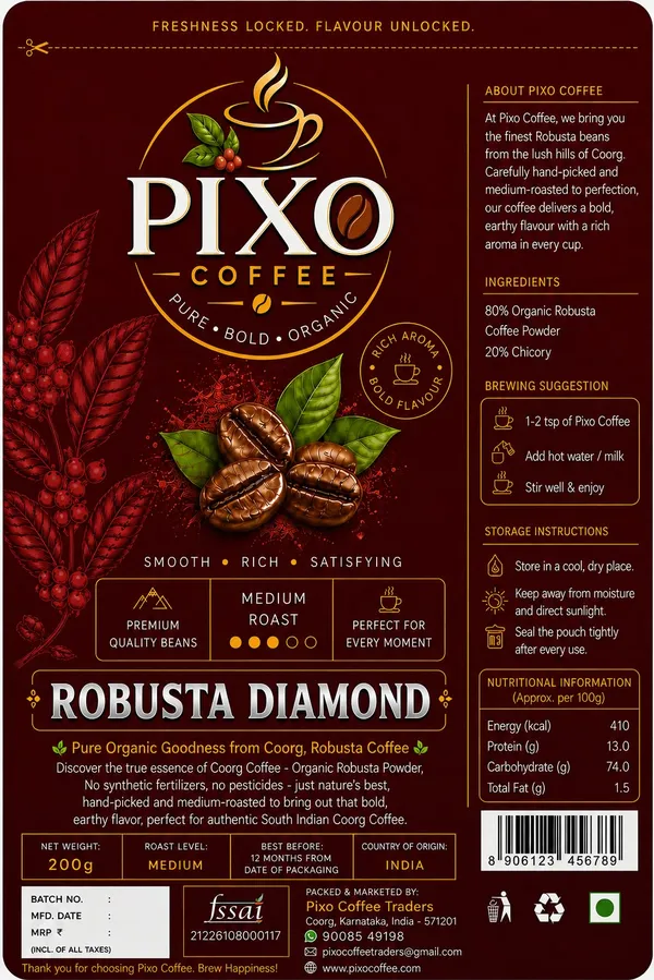 Pixo_Robusta_Diamond_Medium_Roast_Coffee_Powder