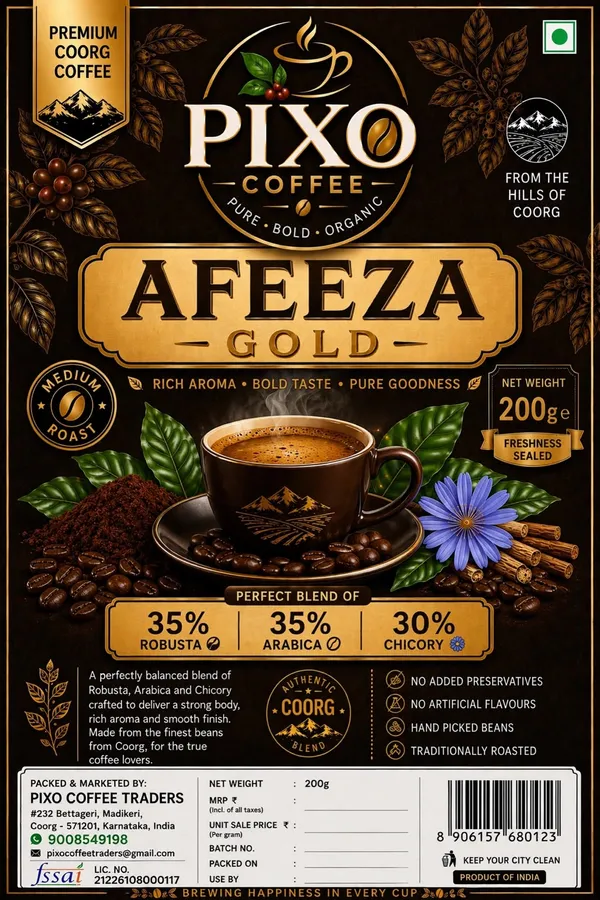 Pixo_Afeeza_Gold_Robusta_Arabica_Chicory_Coffee_200_G
