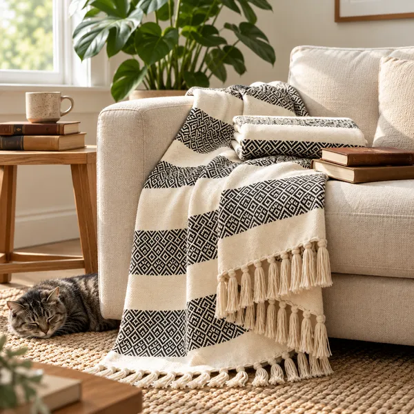 Hand_Loom__Diamond_Cotton_RC_Throw_with_self_fringes