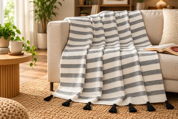 Fabric_Striped_Tassel_Table_Runner