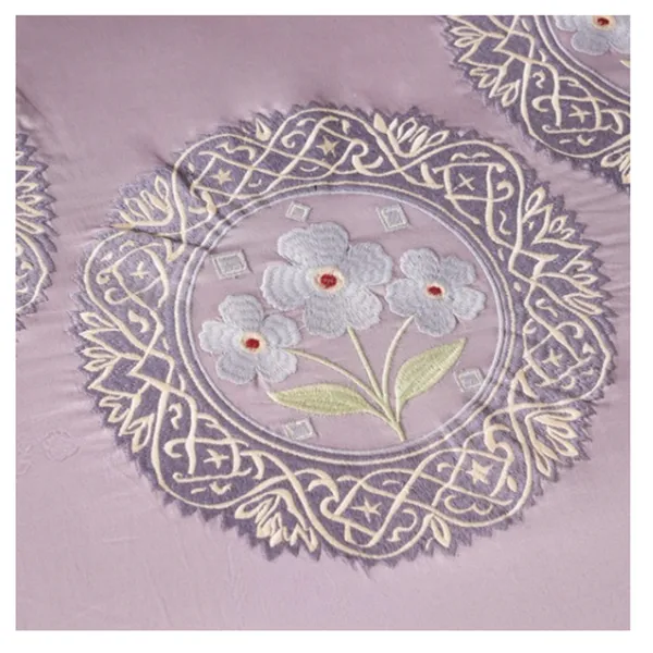 High_End__Embroidered_King_Size_100%_Pure_Cotton_300_TC_Sheet_with_2_Pillow_Cases