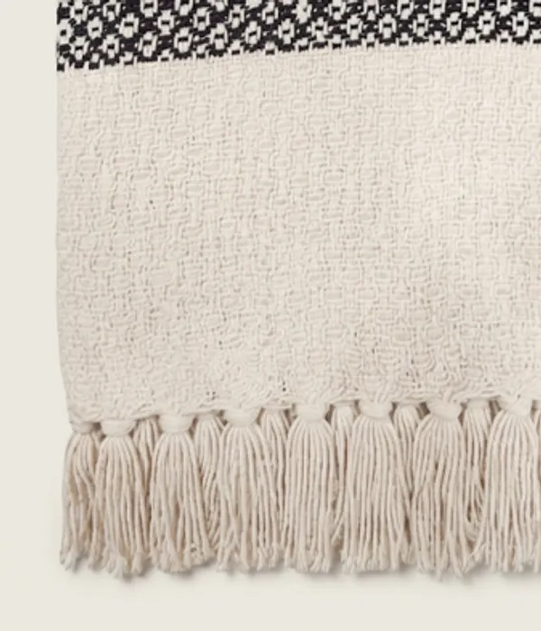 Handloom_Onyx_Grid_100%_Pure_Cotton_Throw_with_Self_Fringes
