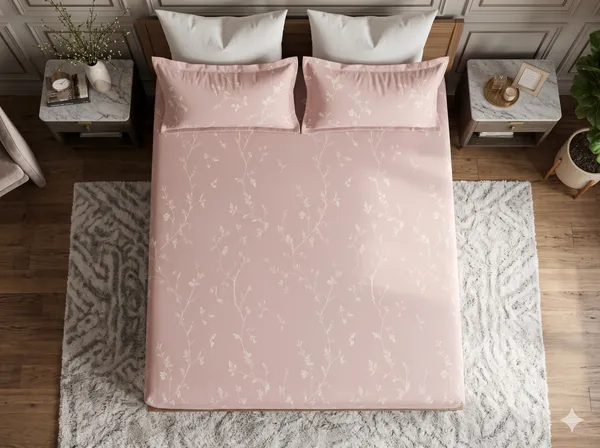 Imperial_morning_breeze_100%_Cotton_300TC_Bedsheet_with_2_pillow_cases