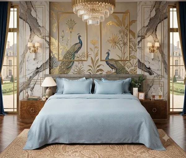 Luxury_Jacquard_100%_Pure_Cotton_300_TC_Sheet_with_2_pillow_Cases