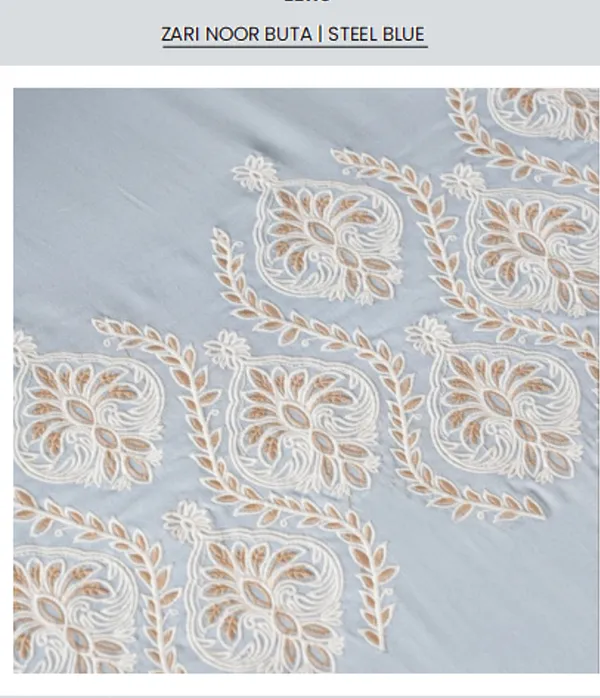 High_End_Embroidered_King_Size_100%_Pure_Cotton_300_TC__Sheet_With_2_Pillow_cases