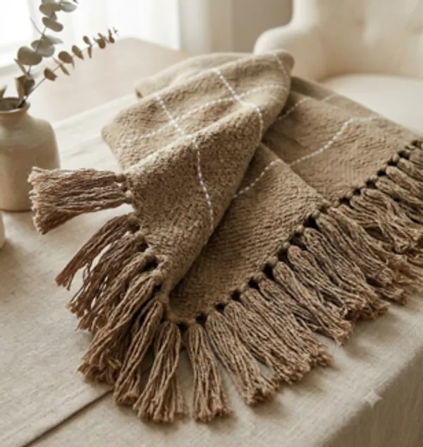Handloom_Saddle_Stitched_Cotton_RC__Throw_with_Self_Fringes