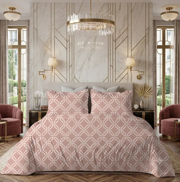 Pink_Contemporary_Geometric_Print_Comforter_Set