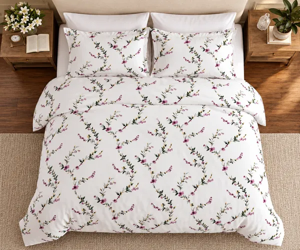 Bougainvillea_Flower_100%_Cotton_300TC_Bedsheet_with_2_pillow_cases