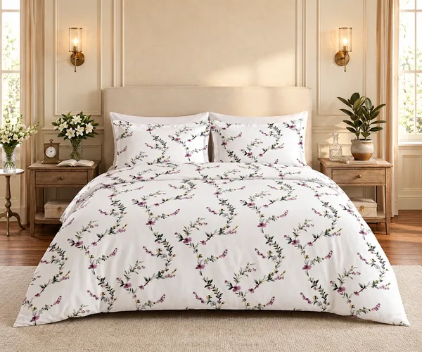 Bougainvillea_Flower_100%_Cotton_300TC_Bedsheet_with_2_pillow_cases