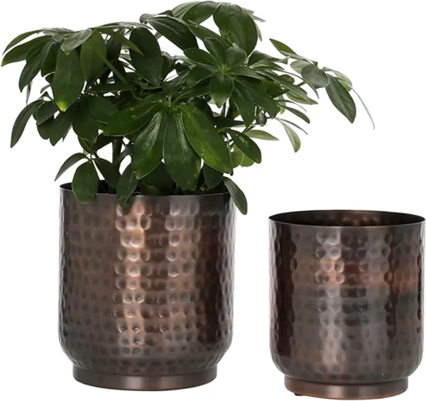 Metal_Modern_Hammered_Finish_Planter