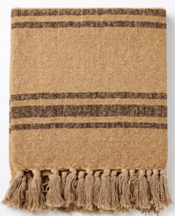 Hand_Loom_Tipped__Stripes_100%_Cotton_Throw_with_self_Fringes