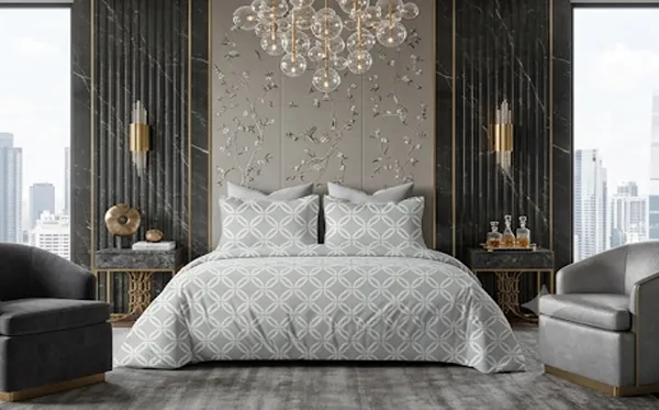 Grey_Modern_Geometric_Print_King_Size_Bedsheet